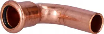 Bërryl me fije 90° KAN-therm Copper Press, 15mm, bronzi