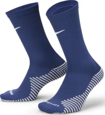 Çorape sportive Nike Dri-FIT Strike FZ8485-410, gjatësi 1/3 e pulpës, teknologji Dri-FIT, blu navy