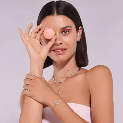 Qafore për femra Hot Diamonds Orbit DP929, e argjendtë - 3