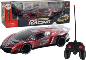 Makina me telekomandë Leantoys R/C Sports Car, shkalla 1:16, drita LED, e kuqe