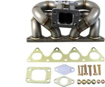 Kolektor auspuhi TurboWorks EXTREME, për Honda B Series, çelik inox, argjend