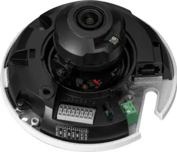 Kamerë dome IP BCS P DPIP24FSR3 Ai2, 4 Mpx, lente 2.8 mm, e bardhë