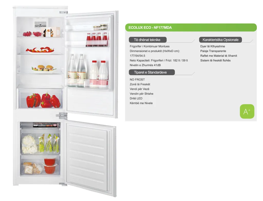Frigorifer Montues Ecolux – ECO NF177 MDA - 2