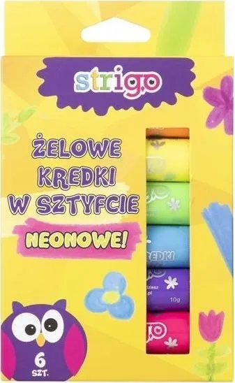 Shkumësa dylli Strigo Neon, 6 copë - 1