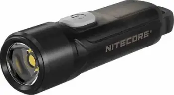 Elektrik dore Nitecore TIKI LE, 300 lumens, me LED kuqe dhe blu, i zi