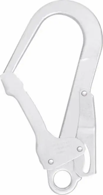 Karabiner sigurie Kratos Scaffold Hook, çelik i falsifikuar, hapje 50.8mm, argjendtë
