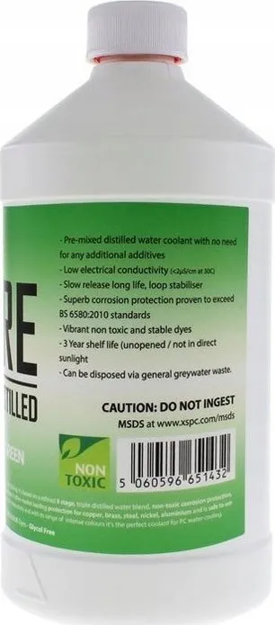 Lëng ftohës PC XSPC PURE Premix Distilled, 1L, UV Green, jeshil - 2