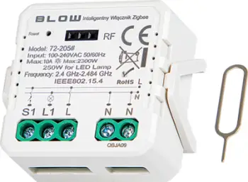Set rele ndriçimi inteligjent ZigBee Tuya, 10 copë, me telekomandë RF, i bardhë