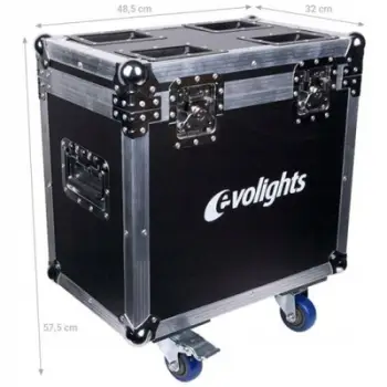 Kuti transporti Evolights Neo Case, për 2 koka Beam Spot 100W, e zezë