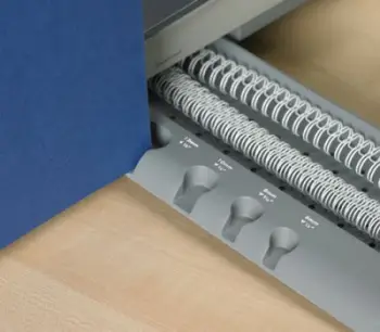 Makina për lidhje dokumentesh Fellowes Quasar Wire, manuale, gri