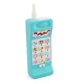 Telefon lodër muzikor për fëmijë, blu/verdhë/rozë. UNIMIKS