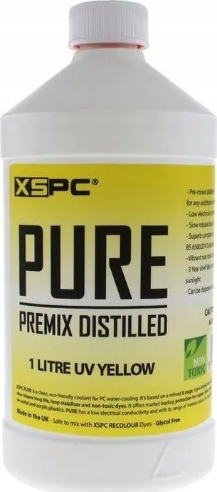 Lëng ftohës për PC XSPC PURE Premix, 1L, UV Yellow - 1