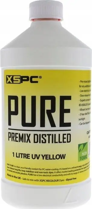 Lëng ftohës për PC XSPC PURE Premix, 1L, UV Yellow