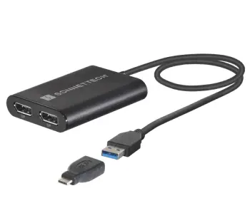 SONNET DisplayLink Dual DisplayPort Adapter for M1 Macs