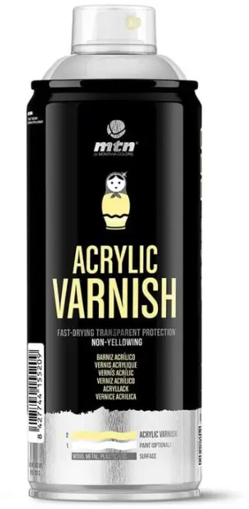 Spray llak Montana Colors Clear Coat Matte, 400ml, përfundim mat, transparent