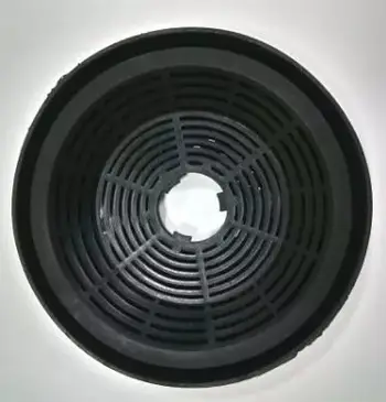 Kapak rrjete plastik Schlosser Z-ZL-602600003, disk circular, i zi mat