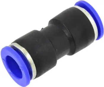 Konektor pneumatik GEKO, 10mm, lidhje e shpejtë, i kaltër