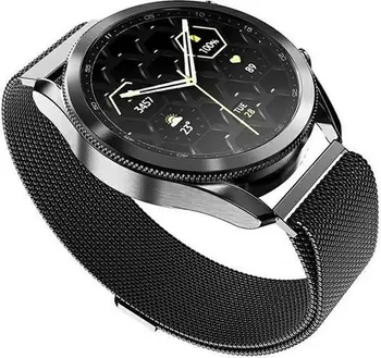 Rrip ore inteligjente Mercury Mesh për Apple Watch 38/40/41 mm, çelik inox, me magnet, i zi