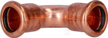 Bërryl pres bakri Kan-therm, 90°, 15 mm, i bakërt