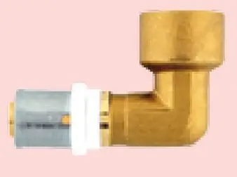 Bërryl PEX Herz Elbow, 16 mm, 1/2" F, për presim TH