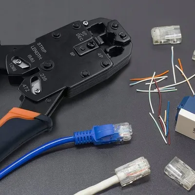 Konektor RJ45 Qoltec Through Plug CAT6 FTP, Pass Through, kontakte të veshura me ar, set 10 copë, transparent - 2