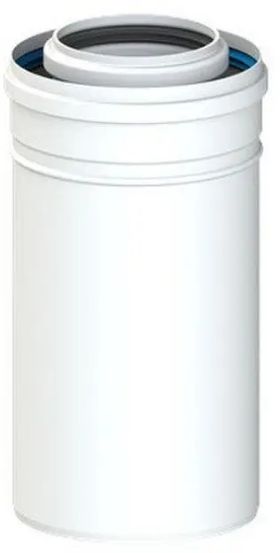 Tub oxhaku Spiroflex SX-PPD60/100RB, 60/100mm, 1m, polipropilen, i bardhë