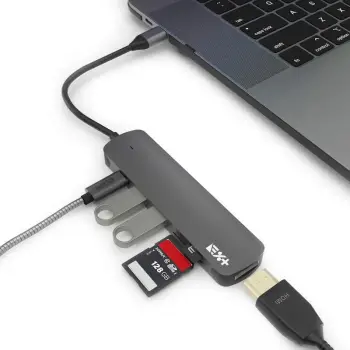 NEXT ONE USB-C Essential Multiport Adapter (6 port)