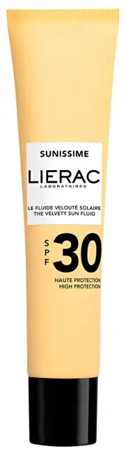 Krem dielli fytyre Lierac Sunissime Velvety Sun Fluid, SPF30, 40ml, bezhë
