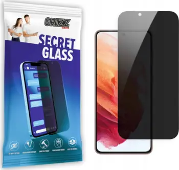 Xham mbrojtës GrizzGlass Matte SecretGlass Samsung Galaxy S21, efekt privatësie, prerje precize, transparent