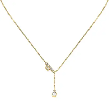Qafore për femra Trussardi T-Logo TJAXC07, 45 cm, të artë