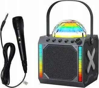 Kutizë muzike Denver BTM-618, 100W, Bluetooth, me mikrofon, e zezë