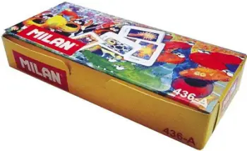 Gomë shkollore Milan CNM436A, e printuar, dizajne me kafshë, shumëngjyrëshe