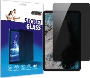 Xham mbrojtës GrizzGlass SecretGlass për Nokia T20, privatësi, i tejdukshëm