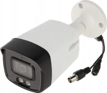 Kamerë e jashtme Dahua HAC-HFW1200TLM-IL-a-0280B-S6, 2MP, Dual Illumination 40m, IP67, e bardhë