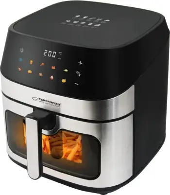 Fritezë ajri Esperanza EKA005, 8L, 1600W, Inox