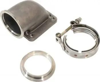 Bërryl reduktues turbo TurboWorks, T3 T4 në V-Band 2.5", inox