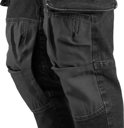 Pantallona pune Neo Work Denim, përforcuar, madhësia XL, të zeza - 5