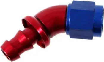 Konektor vaji TurboWorks Tip 45 AN8 Monolith Slip On, 45°, alumin