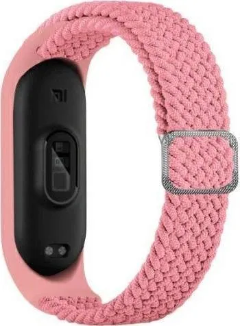 Rrip dore Beline për Mi Band 3/4, tekstil, rozë - 1