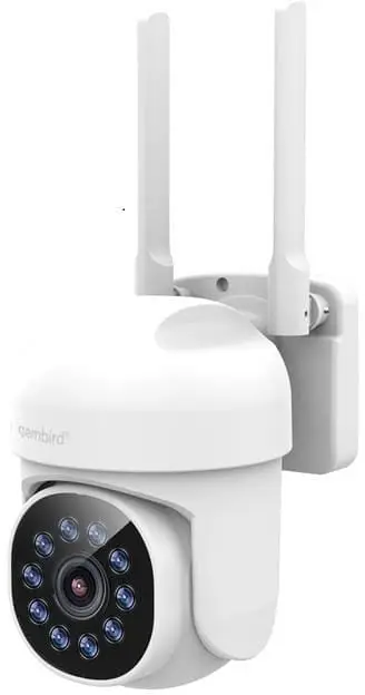 Kamerë e jashtme Gembird TSL-ODCAM-WRHD-01, QHD, WiFi, e bardhë