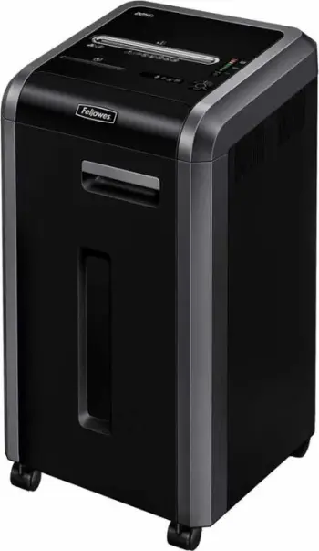 Makinë grirëse dokumentesh Fellowes 225Ci, cross cut, Jam Proof, e zezë argjendtë