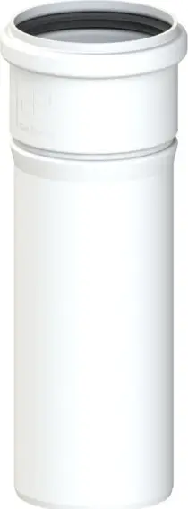 Tub shkarkimi gaze CoxDENS PP BKACAB601, Ø80 mm, 500 mm, i bardhë