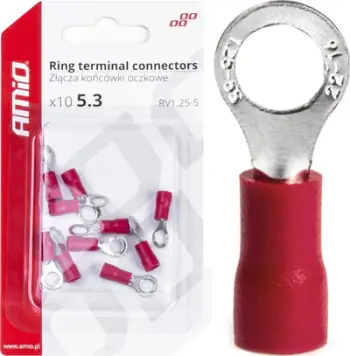 Konektorë unazorë RV 1.25-5, diametër syri 5.3mm, set 10 copë