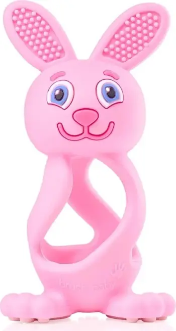 Lodra për dhëmbëzim Brush-Baby Bobbie Bunny Rose Pink