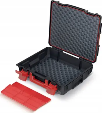 Kuti veglash Tool Case C BLOCK, 45 x 38 x 13.5 cm, plastike, e zezë