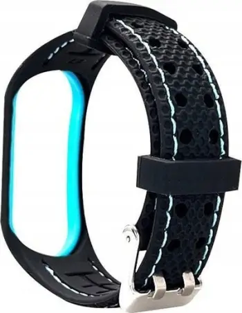 Rrip dore Beline për Xiaomi Mi Band 7 Sport, silikon, i zi kaltër