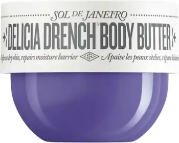 Krem trupi Sol de Janeiro Delicia Drench Body Butter, hidratim i thellë, vegan, vjollcë