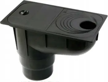 Kolektor ulluku Capricorn Under-Gutter Inlet, polipropilen, për tub me diametra të ndryshëm, i zi