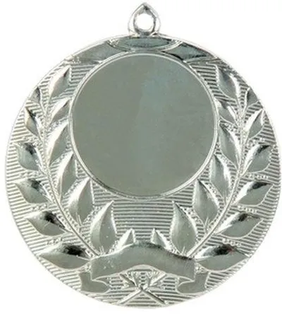 Medalje çeliku MMC1140, 40mm, hapësirë për emblemë, argjendtë - 1