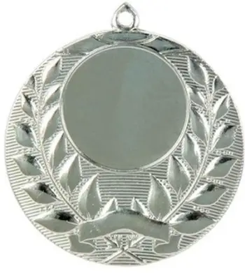Medalje çeliku MMC1140, 40mm, hapësirë për emblemë, argjendtë